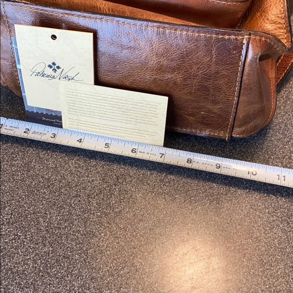 Patricia Nash Cognac Large Leather Backpack - Picture 6 of 8